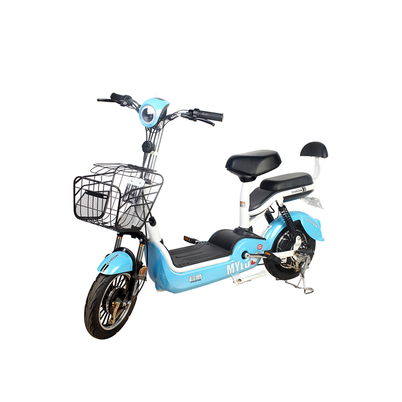 350W TWO WHEEL ELECTRIC BICYCLE WITH PEDAL AND FRONT BASKET (DD)